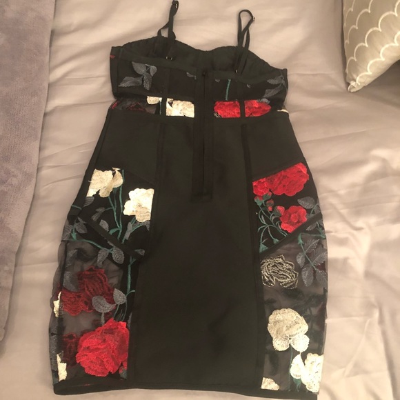 WOW Couture Embroidered Mesh Dress - Picture 6 of 8